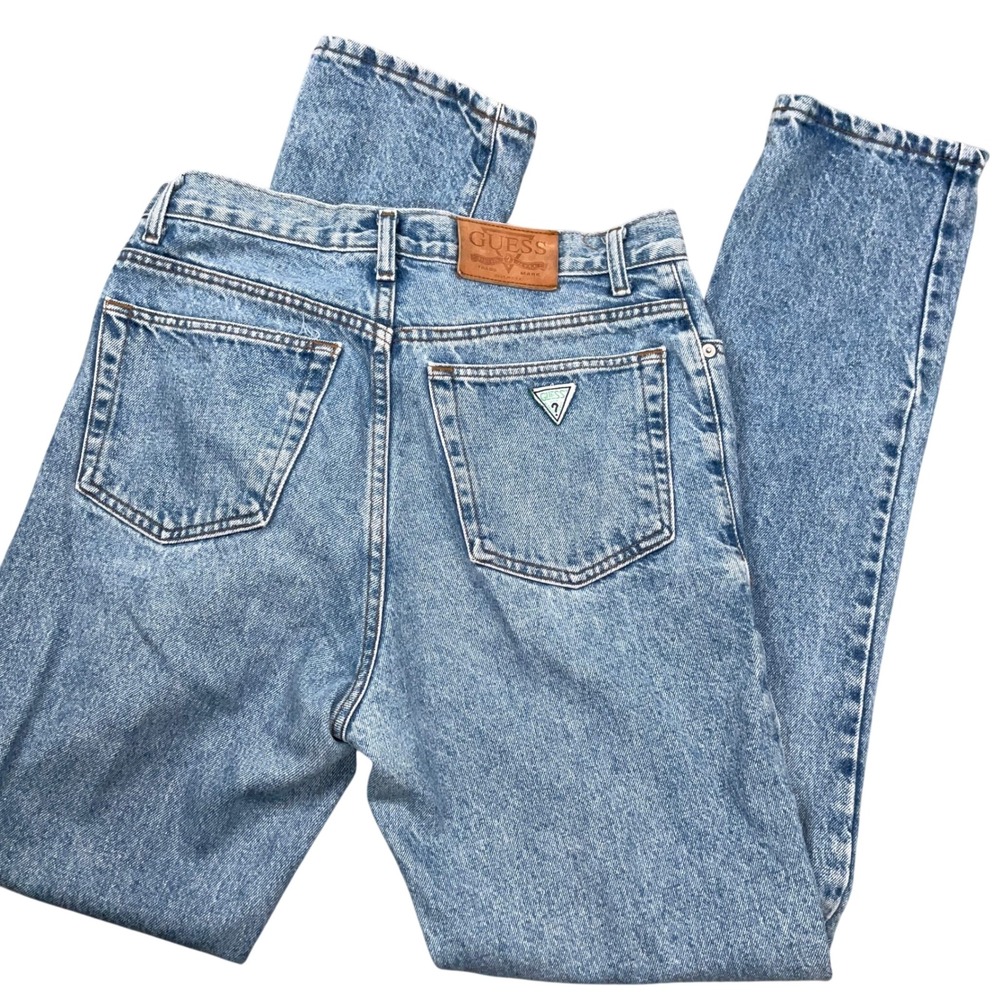 Guess Jeans Men 33 Light Blue 90s Georges Marciano Taper Denim USA VTG